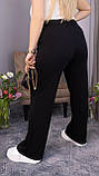 Стильні жіночі штани палаццо Тканина турецький рубчик Розміри: 50-52,54-56,58-60,62-64, фото 4