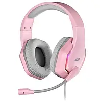 Накладные наушники 2E Gaming HG315 7.1 Pink Silver (2E-HG315PK-7.1)