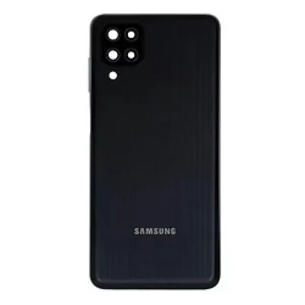 Задня кришка Samsung M127F Galaxy M12 з склом камери Black, фото 1