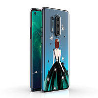 Чехол-накладка Boxface Silicone Case для OnePlus 8 Pro Green dress