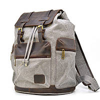 Рюкзак из парусины и кожи RGj-0010-4lx TARWA серый VA, код: 7727620