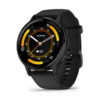 Смарт-часы Garmin Venu 3 Slate S. Steel Bezel w. Black Case and S. Band (010-02784-01)