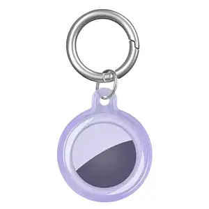 Чохол-брелок Infinity Silicone Long Loop Purple для Apple AirTag Purple