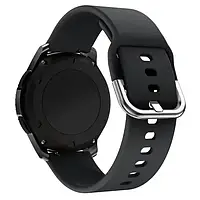 Ремешок для смарт-часов Infinity SILICONE для Samsung Galaxy Watch Active 20 mm metal Black