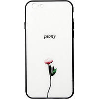 Чехол-накладка TOTO Glass Fashionable Case для iPhone 6/6s White Peon on