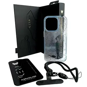 Комплект (чохол + скло) iLera Ice Case Deluxe Set 4-in-1 для iPhone 15 Pro Max