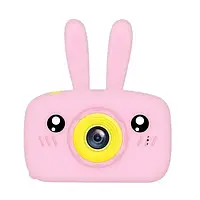 Детский фотоаппарат Infinity Andowl QK6 1080P Pink +чехол с ушками