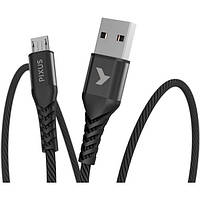Дата-кабель Pixus Flex USB (тато) - microUSB (тато) 1m Black