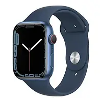 Смарт-часы Apple Watch Series 7 GPS + Cellular 45mm Blue Aluminum Case w. Abyss Blue S. Band (MKJA3) (БУ)
