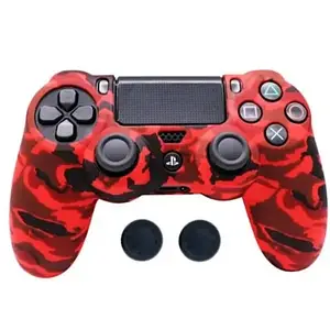 Накладки для геймпада Infinity Anti-slip PlayStation 4 DualSense PS4 Red Camouflage