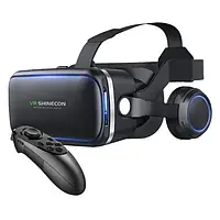 Окуляри віртуальної реальності VR Shinecon 3D Qianhuan VR magic lens Black + пульт