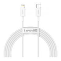 Дата-кабель Baseus Superior Series Fast Charging CATLYS-C02 2m USB Type C (тато) - Lightning (тато) White