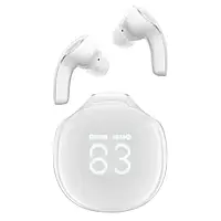 Беспроводные наушники Acefast T9 Crystal Enamel white