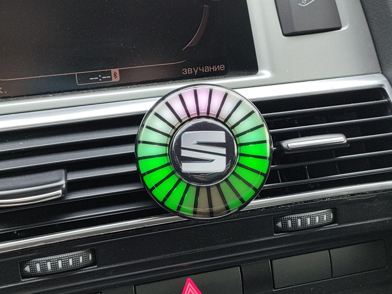 Ароматизатор в авто з еквалайзером Seat, світлодіодне підсвічування в авто, фото 1