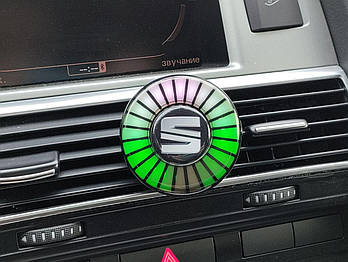 Ароматизатор в авто з еквалайзером Seat, світлодіодне підсвічування в авто