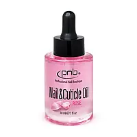 PNB Масло для ухода за ногтями и кутикулами с ароматами розы Nail&Cuticle Oil, Rose PNB, 30 ml