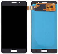 Дисплей Samsung SM-A710H Galaxy A7 в сборе с сенсором black TFT с рег.подсветкой