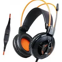 Накладные наушники Somic G925 Black Orange проводные с микрофоном