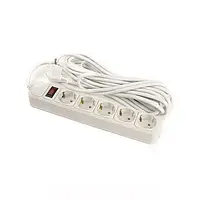 Сетевой фильтр PowerPlant JY-1056/7 White 220V, 7 м, 5 розеток