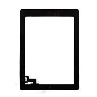 Сенсор iPad 2 с кнопкой меню (home) black (orig)