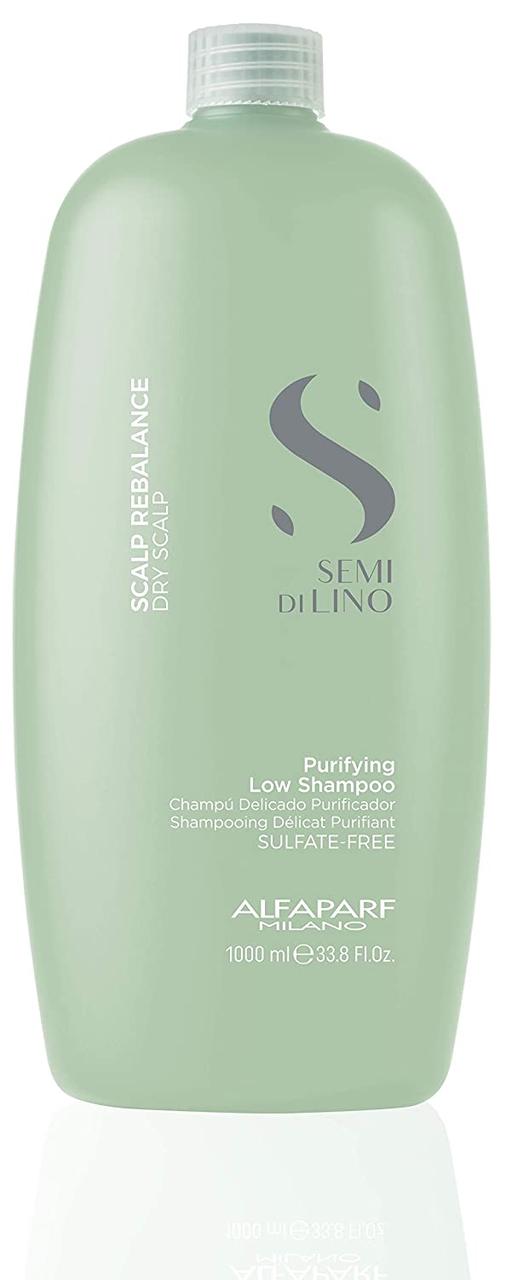 Шампунь для жирної шкіри голови Alfaparf Semi Di Lino Scalp Rebalance Balancing Low Shampoo 1000 мл