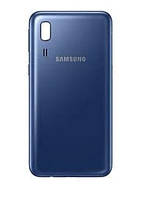 Задняя крышка для Samsung A260F Galaxy A2 Core 2019, синяя, оригинал Original (PRC)