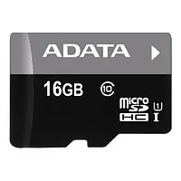 Карта памяти ADATA AUSDH16GUICL10-RA1 Black 16GB microSDHC С адаптером Class 10