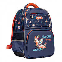 Рюкзак школьный полукаркасный (M, 39х29х15см) 1Вересня S-105 Space 556793