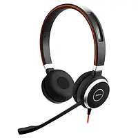 Накладные наушники Jabra Evolve 40 MS Stereo Black Red (6399-823-109)