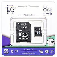 Карта памяти T&G 87346 8GB microSDHC С адаптером Class 10 UHS-I