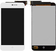Дисплей Meizu MX2 (M040) в зборі з сенсором white orig