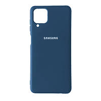 Чехол - накладка для Samsung Galaxy A12 Full Soft Case / Navy Blue.