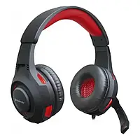 Накладные наушники Defender Warhead G-450 Black Red проводные с микрофоном