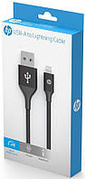 Дата-кабель HP DHC-MF100-1M 1m USB (тато)  -  Lightning (тато) Black