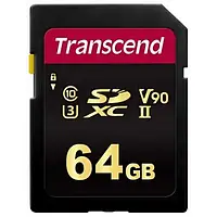 Карта памяти Transcend 700S TS64GSDC700S Carmine Red 64GB SDXC Class 10 UHS-II