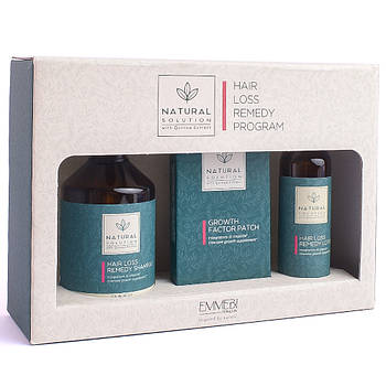 Набір Контроль втрати волосся Emmebi Hair Loss Remedy (шампунь 250 ml +лосьйон 100 ml + 30 патчів) (10722)