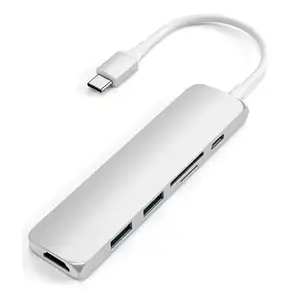 USB-хаб Satechi Slim Aluminum Type-C Multi-Port Adapter Silver