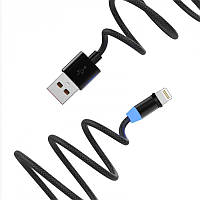 Дата-кабель SkyDolphin USB-000440 1m USB (тато) - Lightning (тато) Black