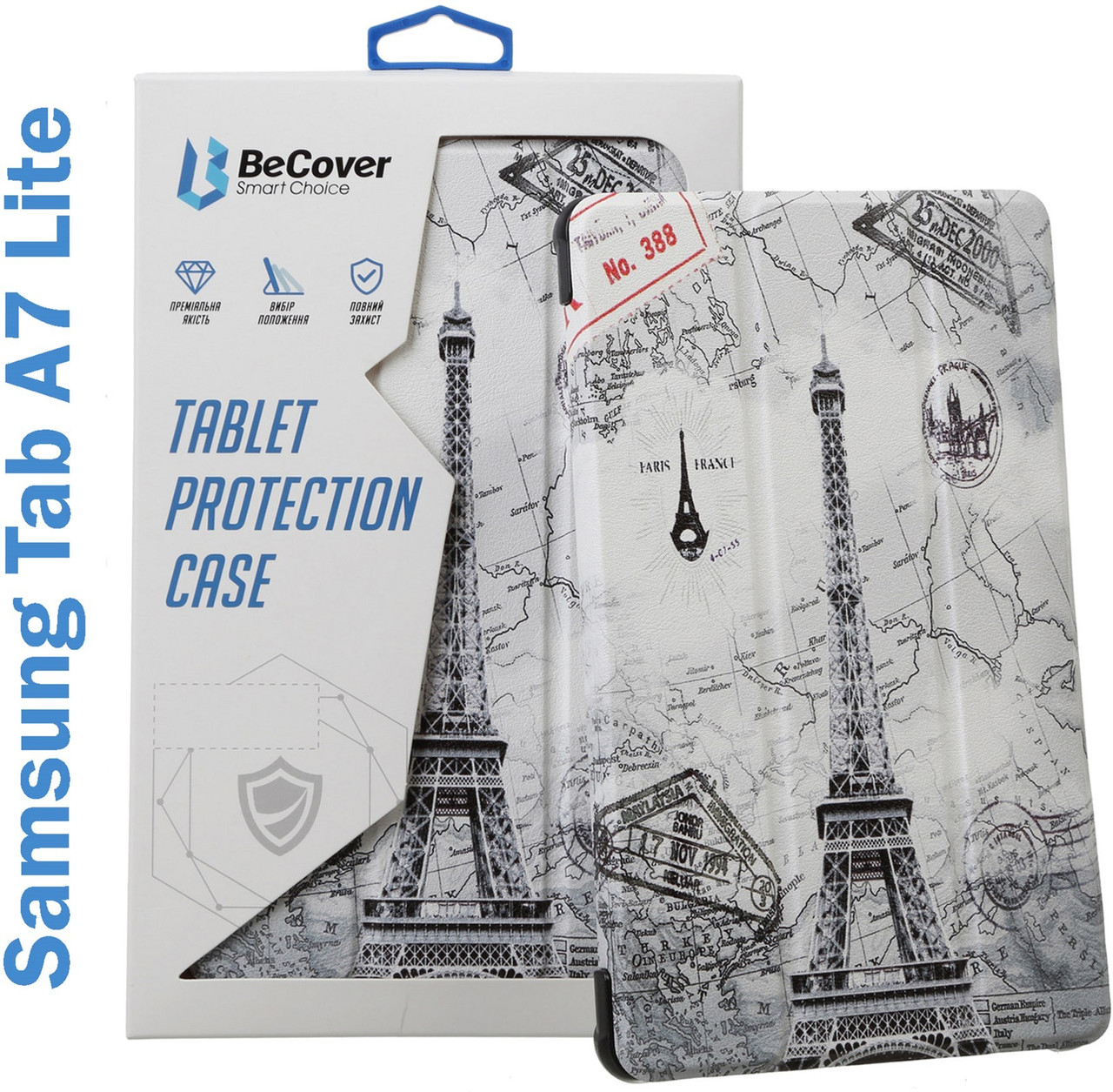 Чохол-книжка для планшета BeCover Smart Case Samsung Galaxy Tab A7 Lite SM-T220/SM-T225 Paris (706467)