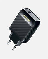 Адаптер питания для телефона Luxe cube Dynamic 18W Black (4446689880896) 1USBх3A