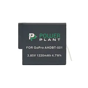 Акумулятор для відеокамери PowerPlant GoPro AHDBT-501 Black 1220mAh