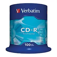 Диск Verbatim CD-R 43411 100 шт 700 MB