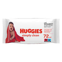 Детские влажные салфетки Huggies Simply Clean 72 шт (5029053582238) мрія(М.Я)