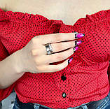 💍Масивна й елегантна — срібна каблучка з кубічним цирконієм, яка не залишиться непоміченою., фото 3