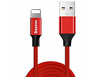 Дата-кабель Baseus Yiven USB (тато) - Lightning (тато) 3m Red (CALYW-C09)