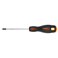 Отвёртка Neo Tools 04-022 Black Orange крестовая, PH1 x 100 мм, CrMo