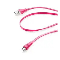 Дата-кабель Cellular Line USBDATACMICROUSBP 1m USB(тато) - microUSB(тато) Pink