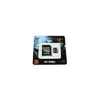 Карта памяти Hi-Rali HI-16GBSD10U1-01 Black 16GB microSDHC С адаптером Class 10