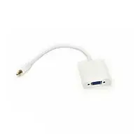 Переходник PowerPlant KD00AS1281 mini DisplayPort (тато) - VGA (мама) White