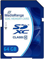 Карта памяти MediaRange SDXC 64GB Class 10 (MR965)